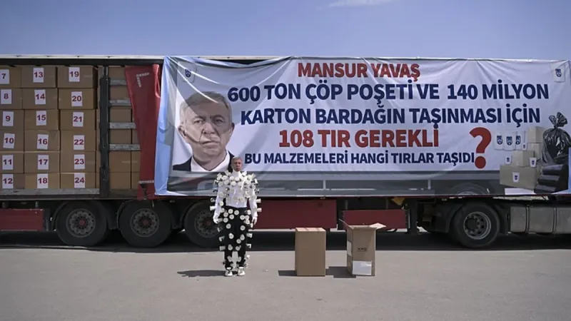 ABB'de karton bardak vurgunu! Mansur Yavaş'a sert tepki: 5 tıra sığdırdığını söylüyorlar fiziken bu imkansızdır!