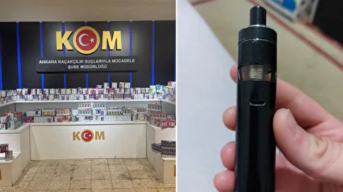 Ankara'da 3 bin kaçak elektronik sigara ele geçirildi