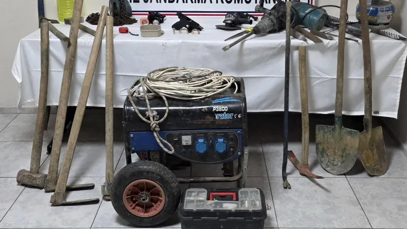 Bartın'da define avcılarına suçüstü: 2 gözaltı