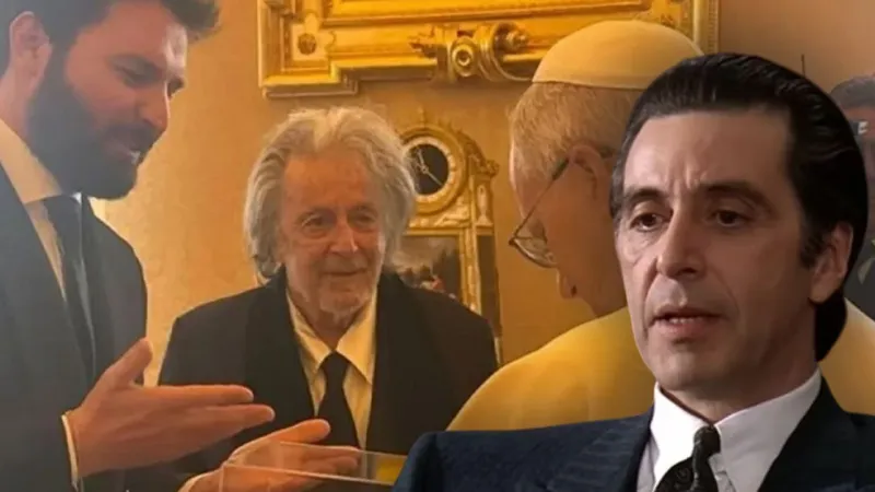 Bir ilk! Al Pacino Vatikan’da Papa’yla bir araya geldi