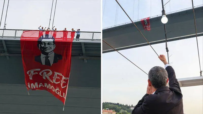 CHP'li milletvekillerinin astığı 'İmamoğlu' pankartına soruşturma başlatıldı