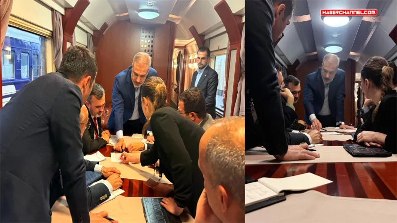 Dışişleri Bakanı Hakan Fidan, Kiev'den trenle döndü