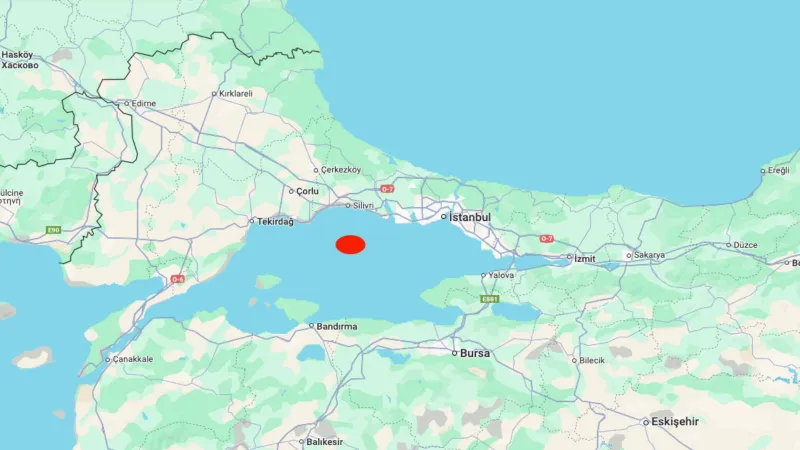 İstanbul Silivri açıklarında 3,5 büyüklüğünde deprem