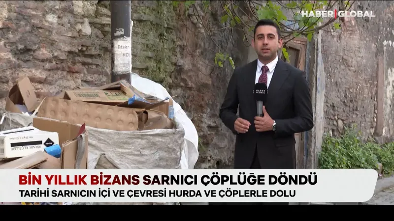Tarihi Sarnıç Çöplüğe Döndü! İstanbul'un Utanç Manzarası