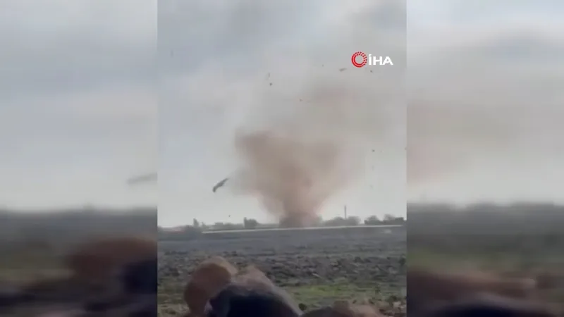 Mardin'de Hortum Felaketi! Çatılar Uçtu, Ağaçlar Devrildi! Şok Görüntüler