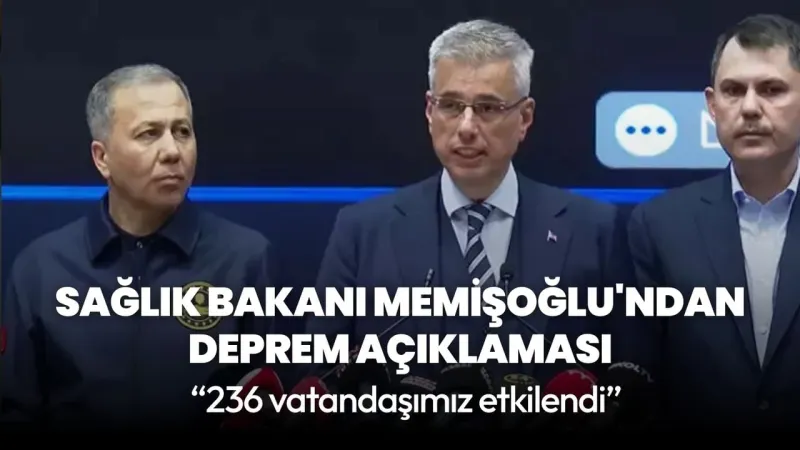 İstanbul Depremi: Bakan Memişoğlu'ndan Kritik Açıklama!