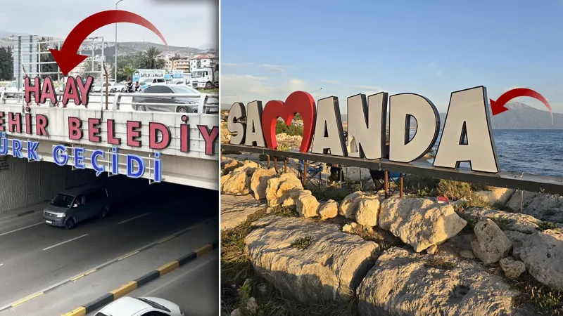 Önce Hatay'ın T'si şimdi de Samadağ'ın Ğ'si çalındı!